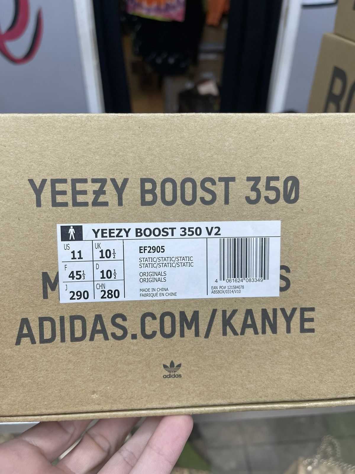 Adidas Size 11 - Adidas Yeezy Boost 350 Static Size US 11 / EU 44 - 9 Thumbnail