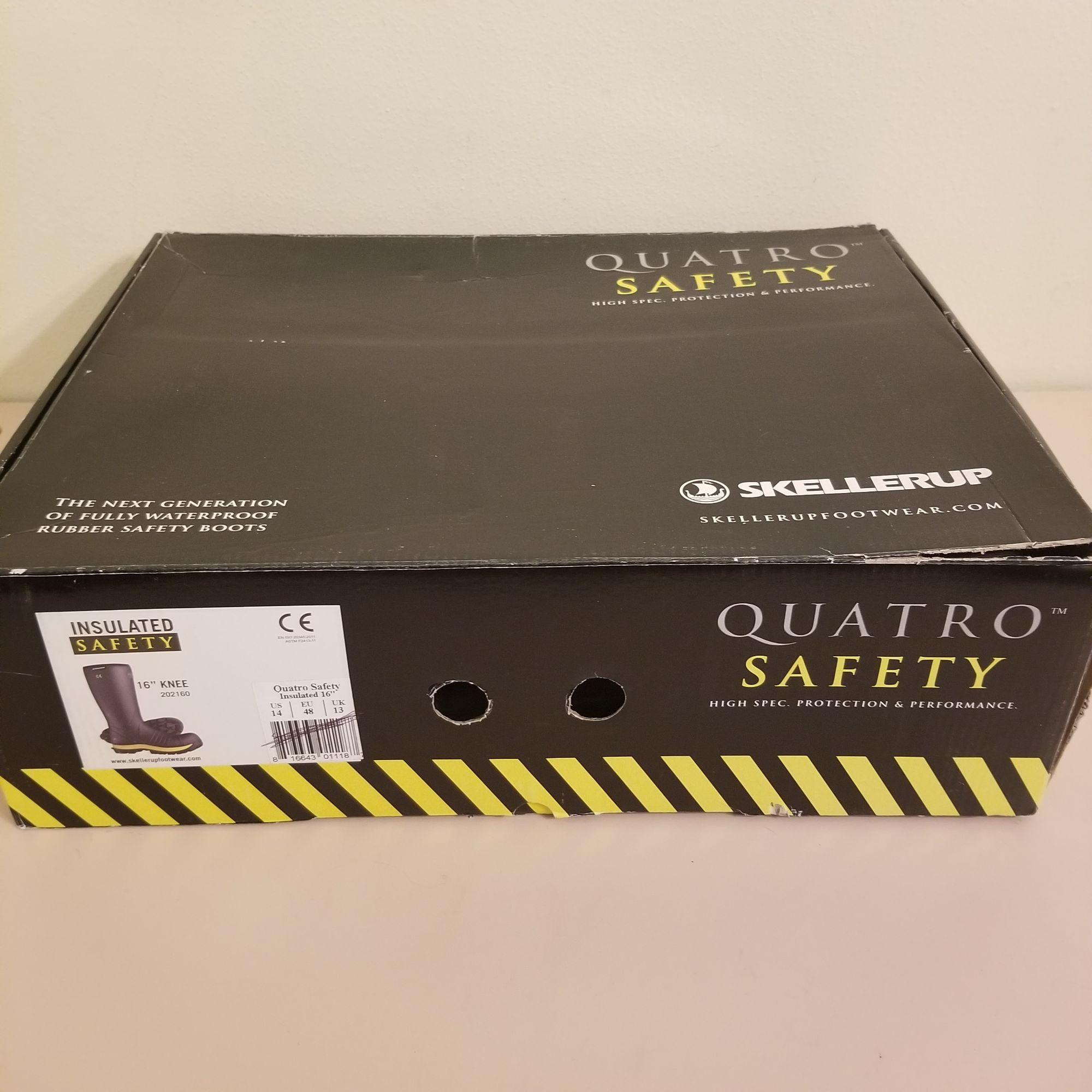 Other Skellerup 14 Quatro Safety Insulated Boots 16 In Knee High S Size US 14 / EU 47 - 8 Thumbnail