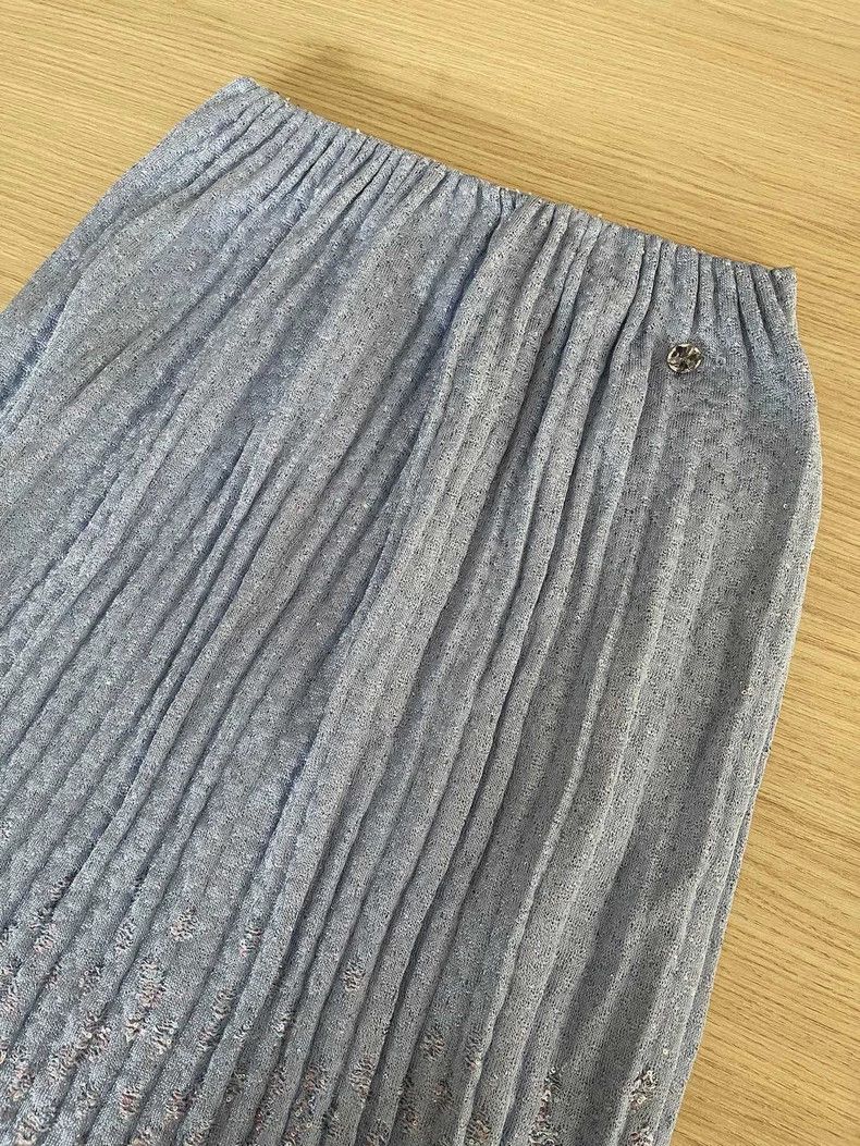 Chanel Chanel 25p purple skirt Size 24" / US 00 / IT 34 - 3 Thumbnail