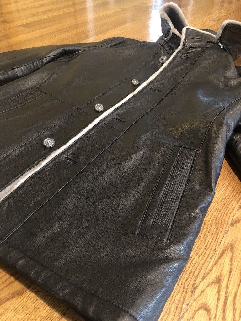 Robert Graham RARE - Robert Graham Genuine Leather Fur Lined Jacket Size US M / EU 48-50 / 2 - 7 Thumbnail