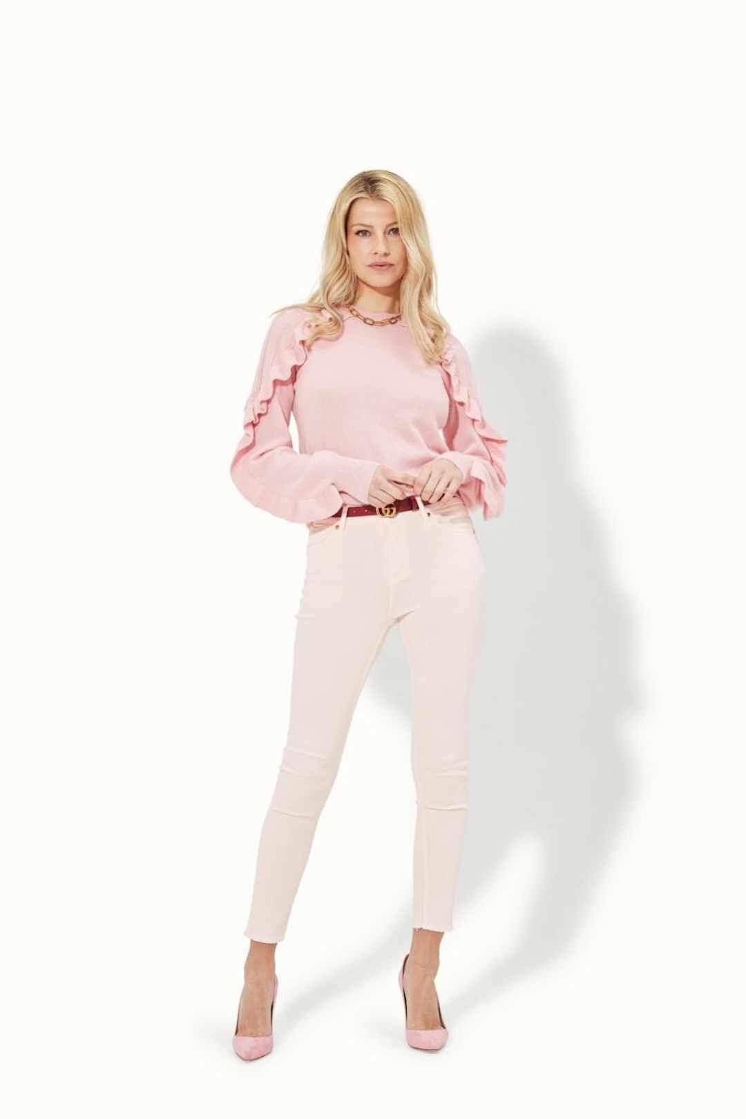 Other Donna Ida Devil's In The Detail Pink Cashmere Sweater M Size M / US 6-8 / IT 42-44 - 2 Thumbnail