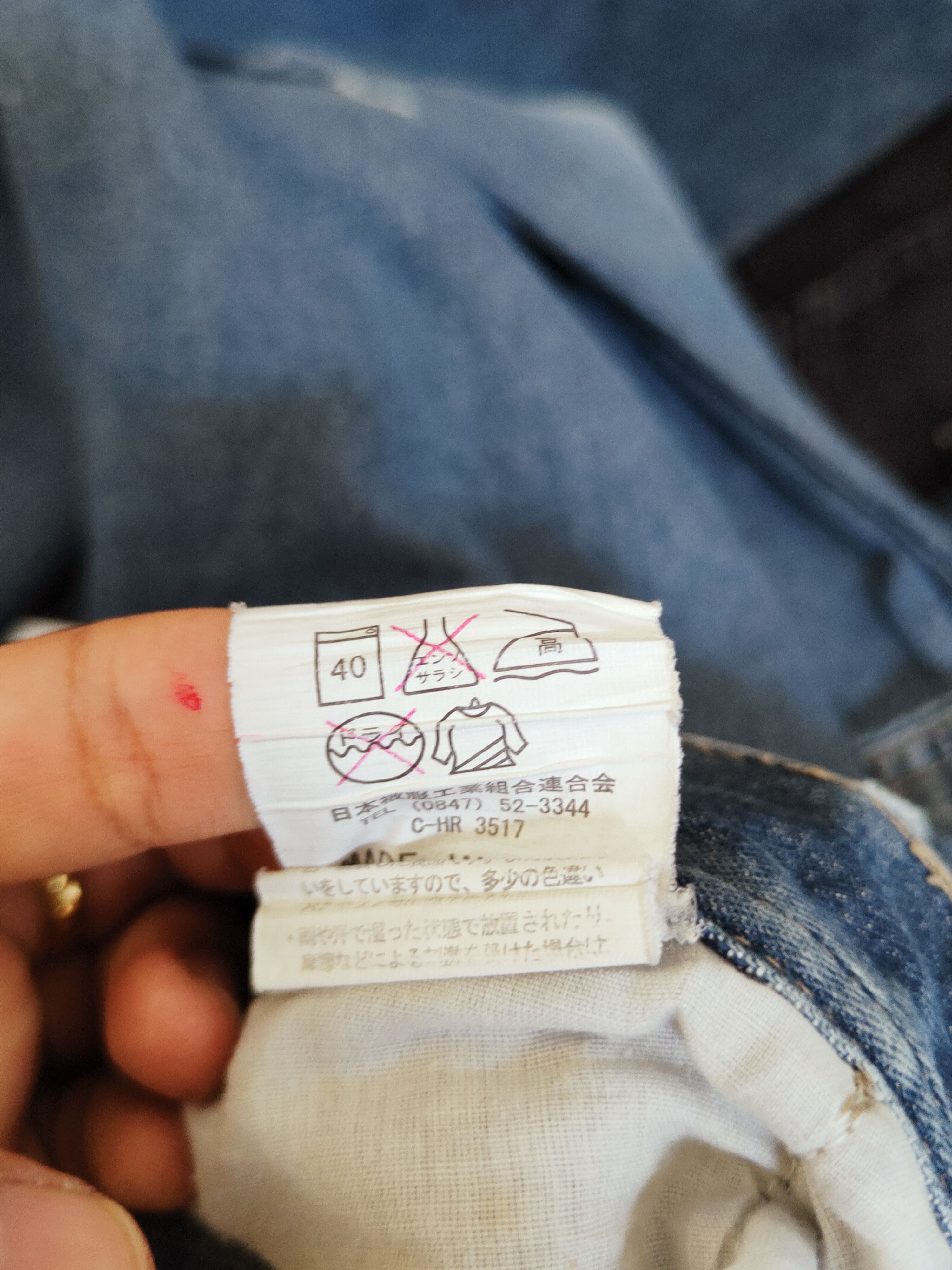 Japanese Brand Evenriver Dark Blue Faded Distressed Ripped Jeans #W612 Size US 34 / EU 50 - 15 Thumbnail