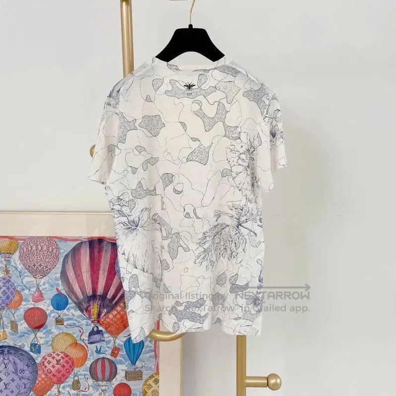 Dior Dior Short Sleeve Cotton Printed T. Size S / US 4 / IT 40 - 2 Thumbnail
