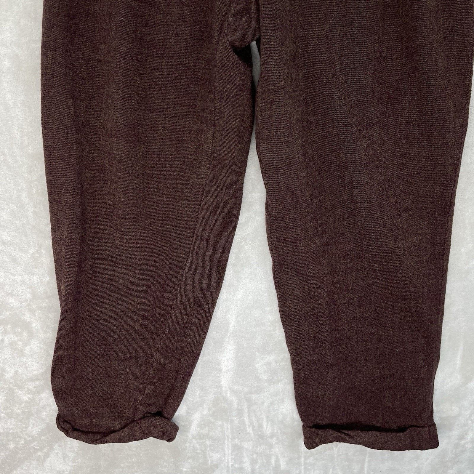 Zanella Zanella Platinum Duncan Burgandy Wool Dress Pants Italy Size US 36 / EU 52 - 4 Thumbnail