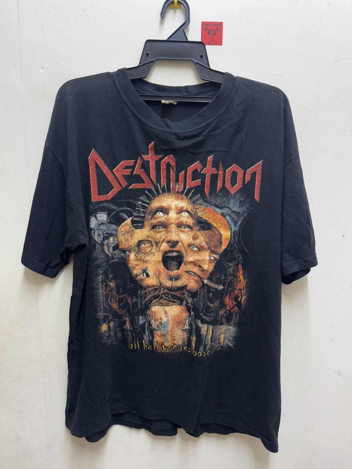 Band Tees Vintage Destruction Size US XL / EU 56 / 4 - 1 Thumbnail