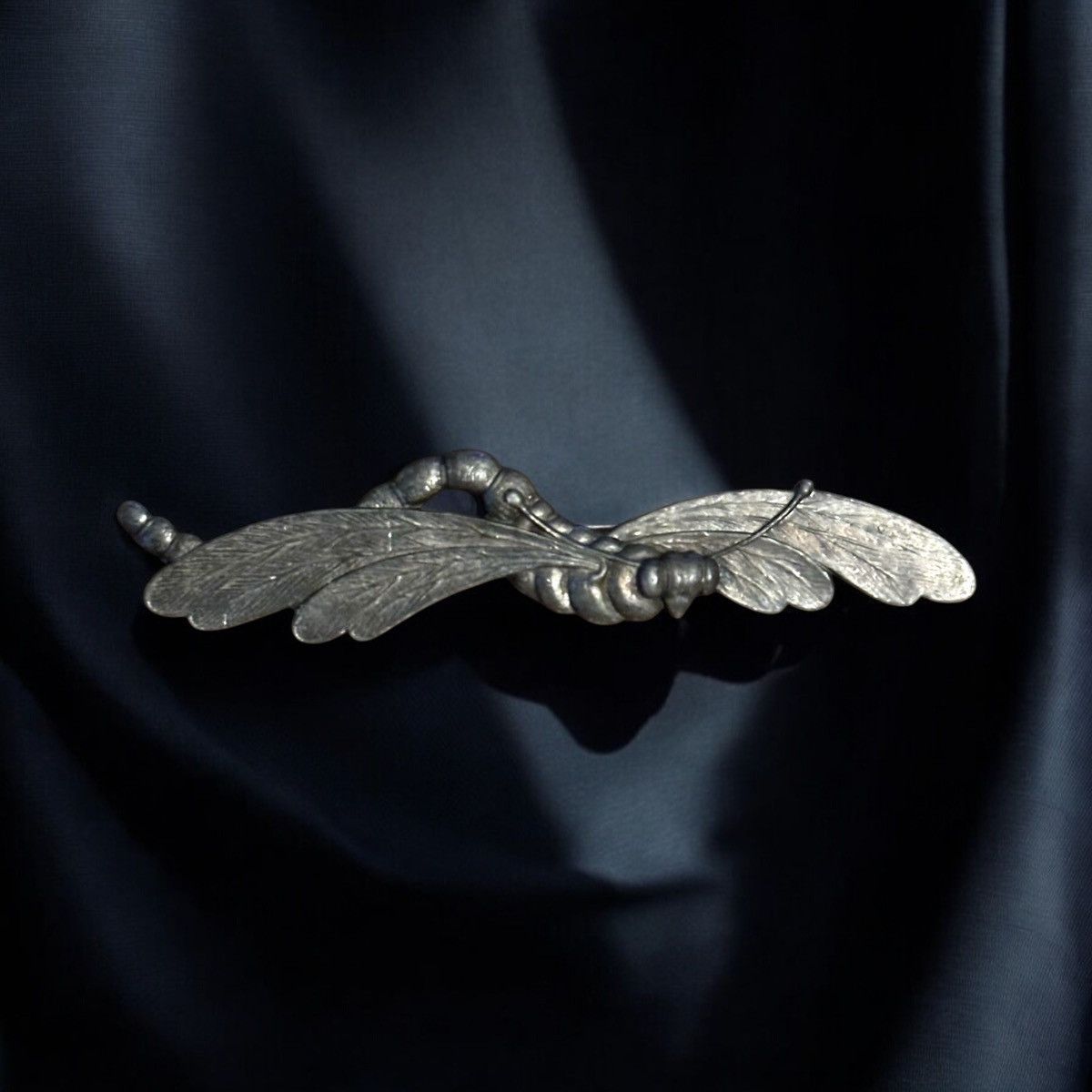 Vintage Vintage pewter dragonfly brooch Size ONE SIZE - 1 Thumbnail