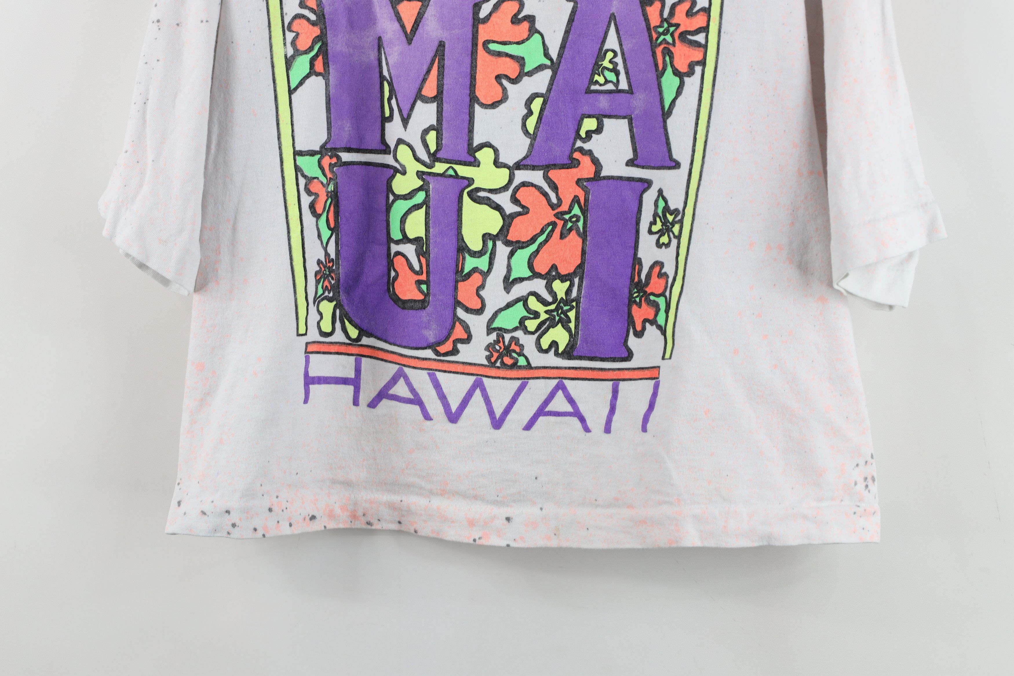 Vintage Vintage 90s Streetwear Maui Hawaii Surfing T-Shirt USA Size ONE SIZE - 3 Thumbnail