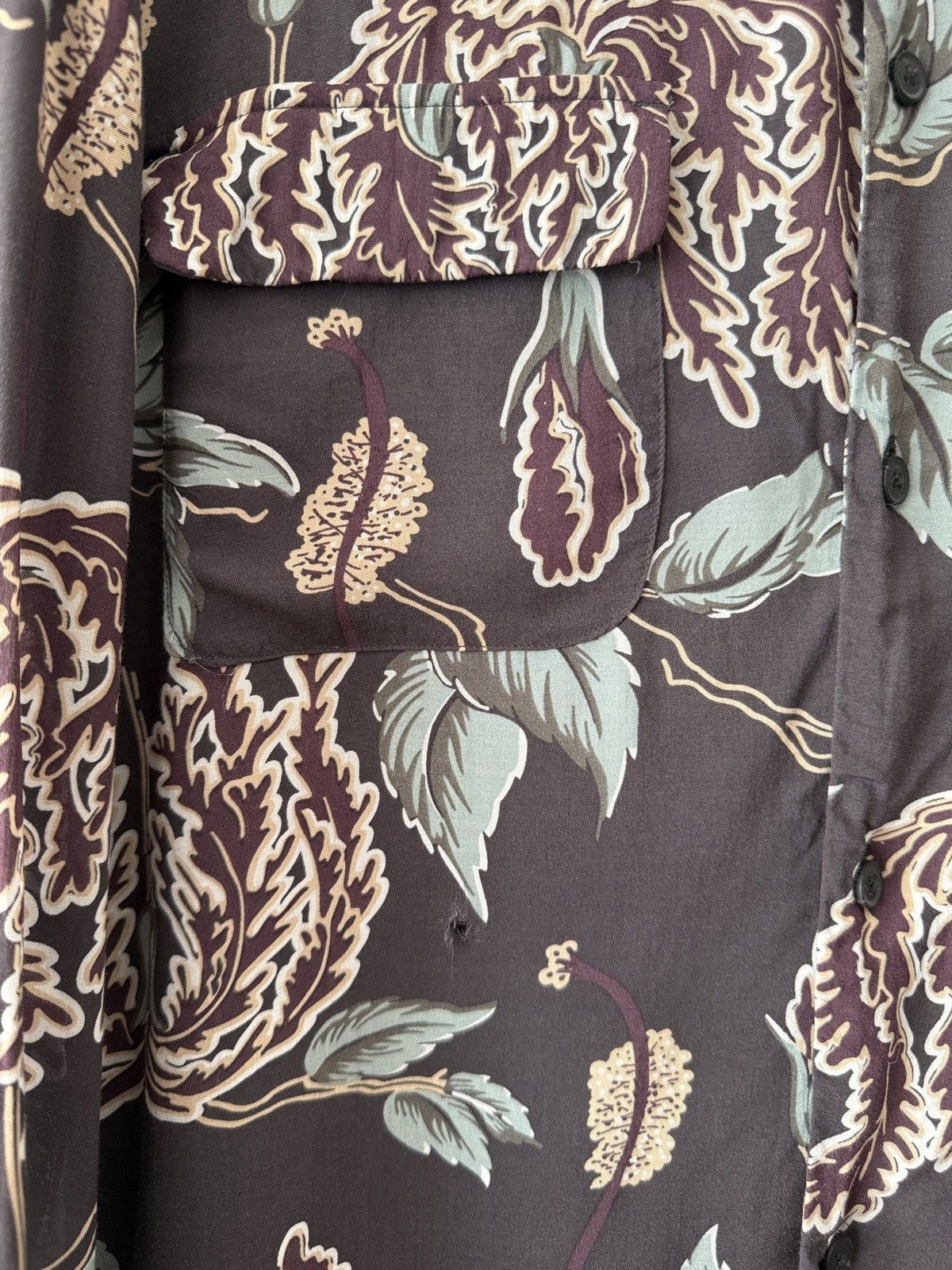 Allsaints Allsaints Peoria Floral Viscose Long Sleeve T-Shirt Size M Size US M / EU 48-50 / 2 - 8 Thumbnail