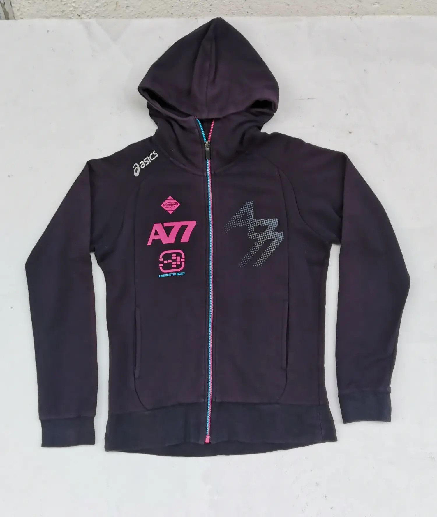 Asics × Japanese Brand Asics A77 Energetic Body Hooded Sweaters Size US M / EU 48-50 / 2 - 1 Thumbnail