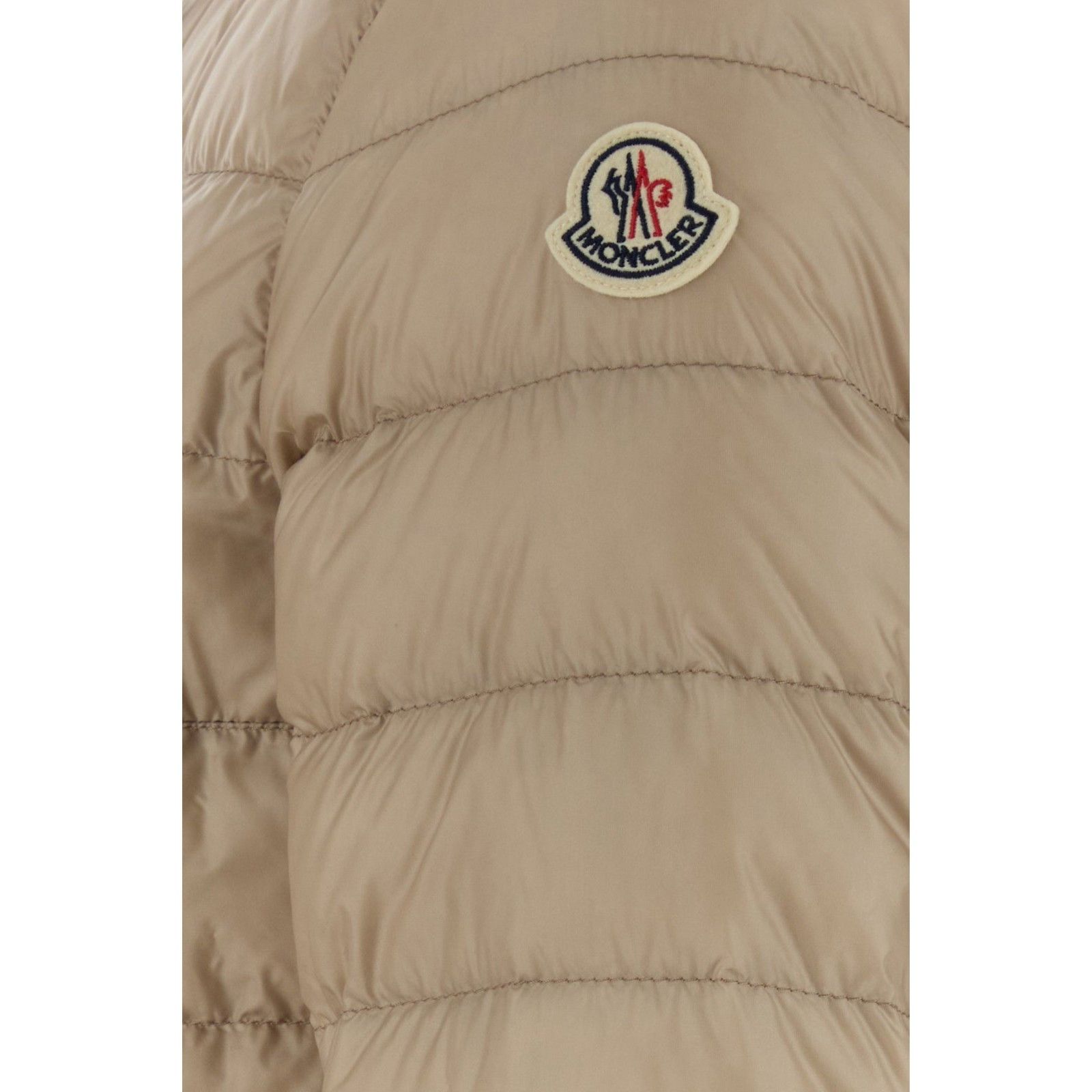 Moncler MONCLER Cappuccino Nylon Quilted Jacket New & Authentic (Wom Size ONE SIZE - 3 Thumbnail