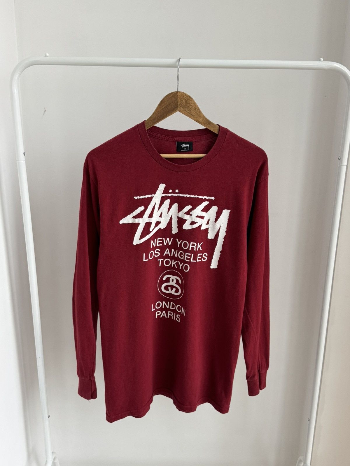 Stussy Stussy All Print Big Logo Long Sleeve Shirt Skate Men Size M Size US M / EU 48-50 / 2 - 2 Thumbnail