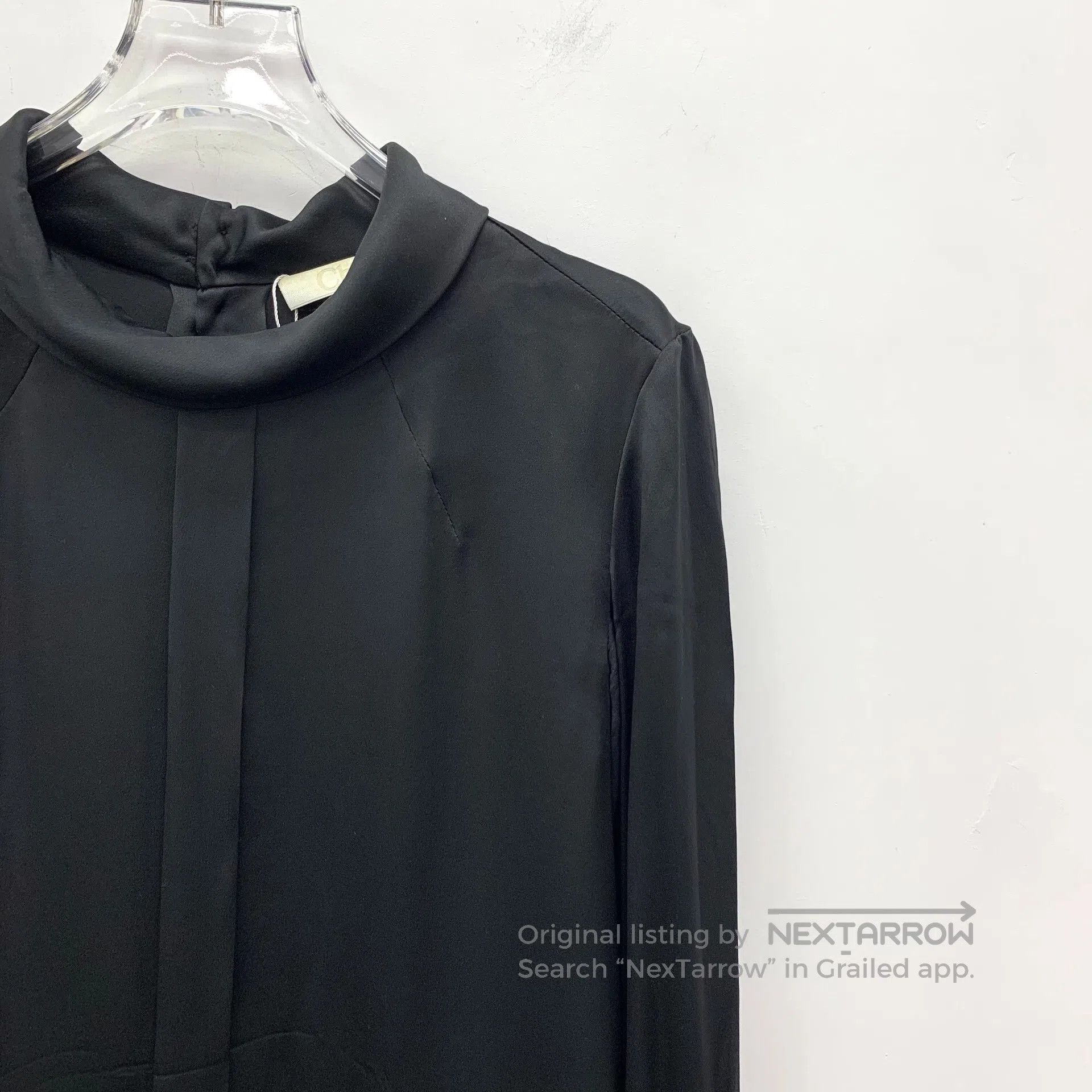 Chloe Chloe Black single-breasted button design mulberry silk ro Size XXS / US 00 / IT 34 - 3 Thumbnail
