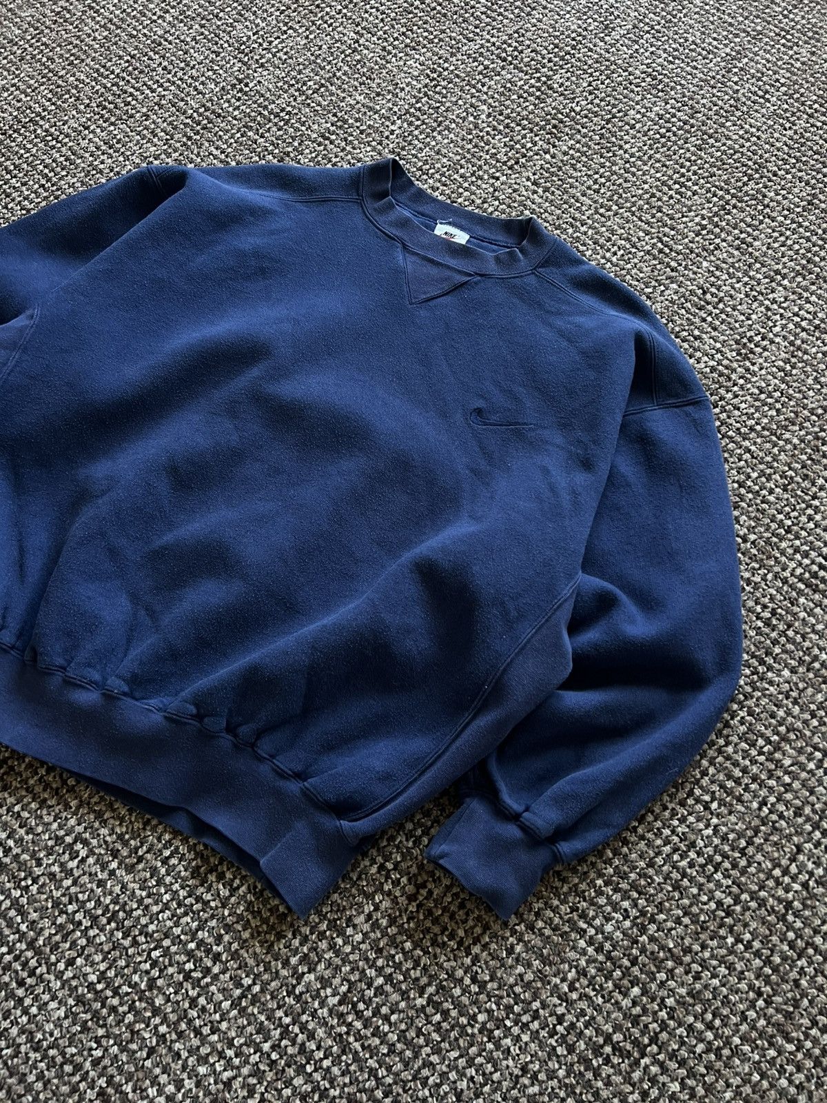 Nike RARE‼️ Nike Embroidery Baggy Sweatshirt Oversized Blue Size US M / EU 48-50 / 2 - 4 Thumbnail