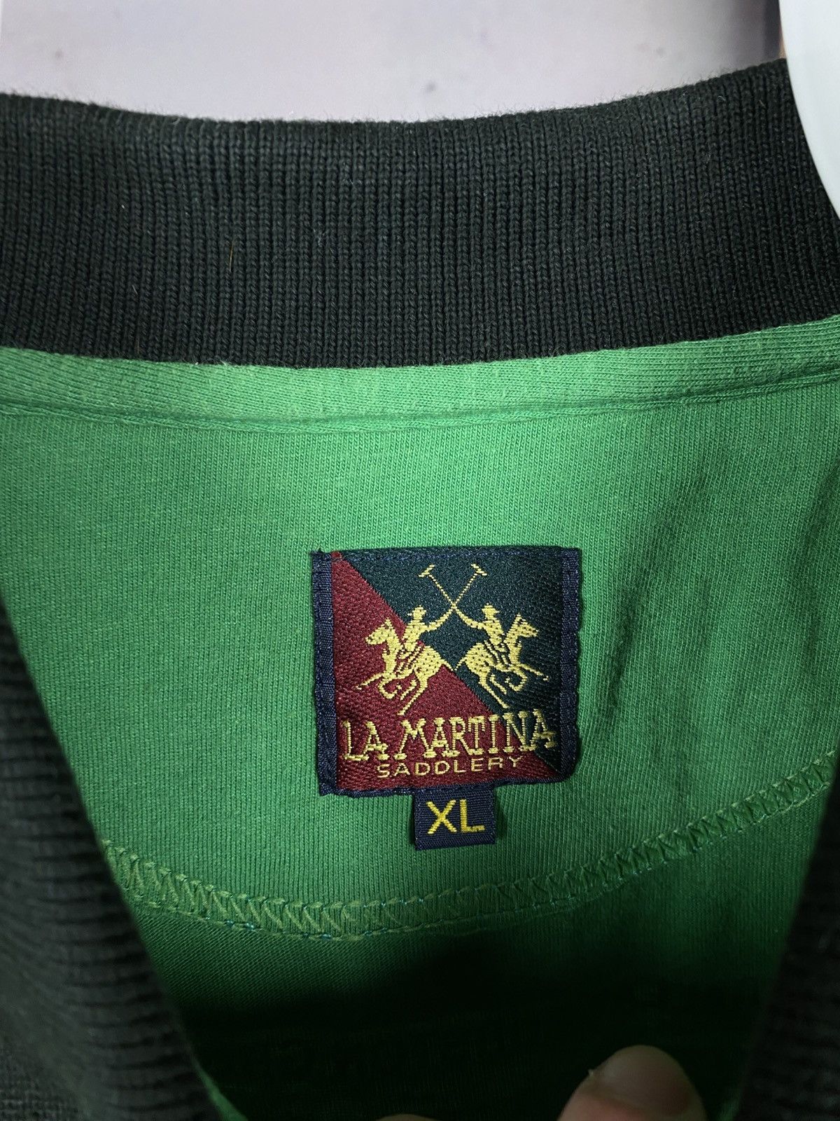La Martina 🎠Vintage 90s Polo T-Shirt La Martina Racing Ireland VTG Tee🎠 Size US XL / EU 56 / 4 - 12 Thumbnail