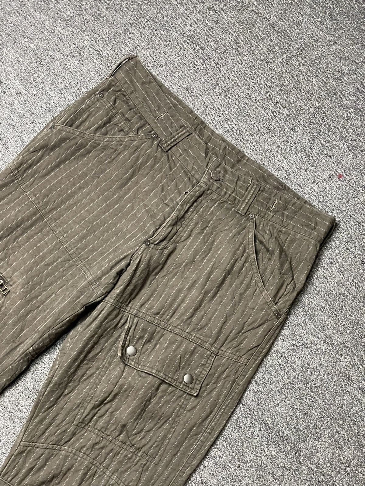 If Six Was Nine × Japanese Brand × Le Grande Bleu (L.G.B.) Japanese Brand Double Knee Stripe Pants (92) Size US 33 - 6 Thumbnail