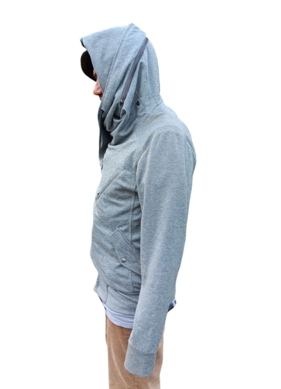 Japanese Brand Blue tornado japan asymmetric zipper hoodie Size US M / EU 48-50 / 2 - 3 Thumbnail