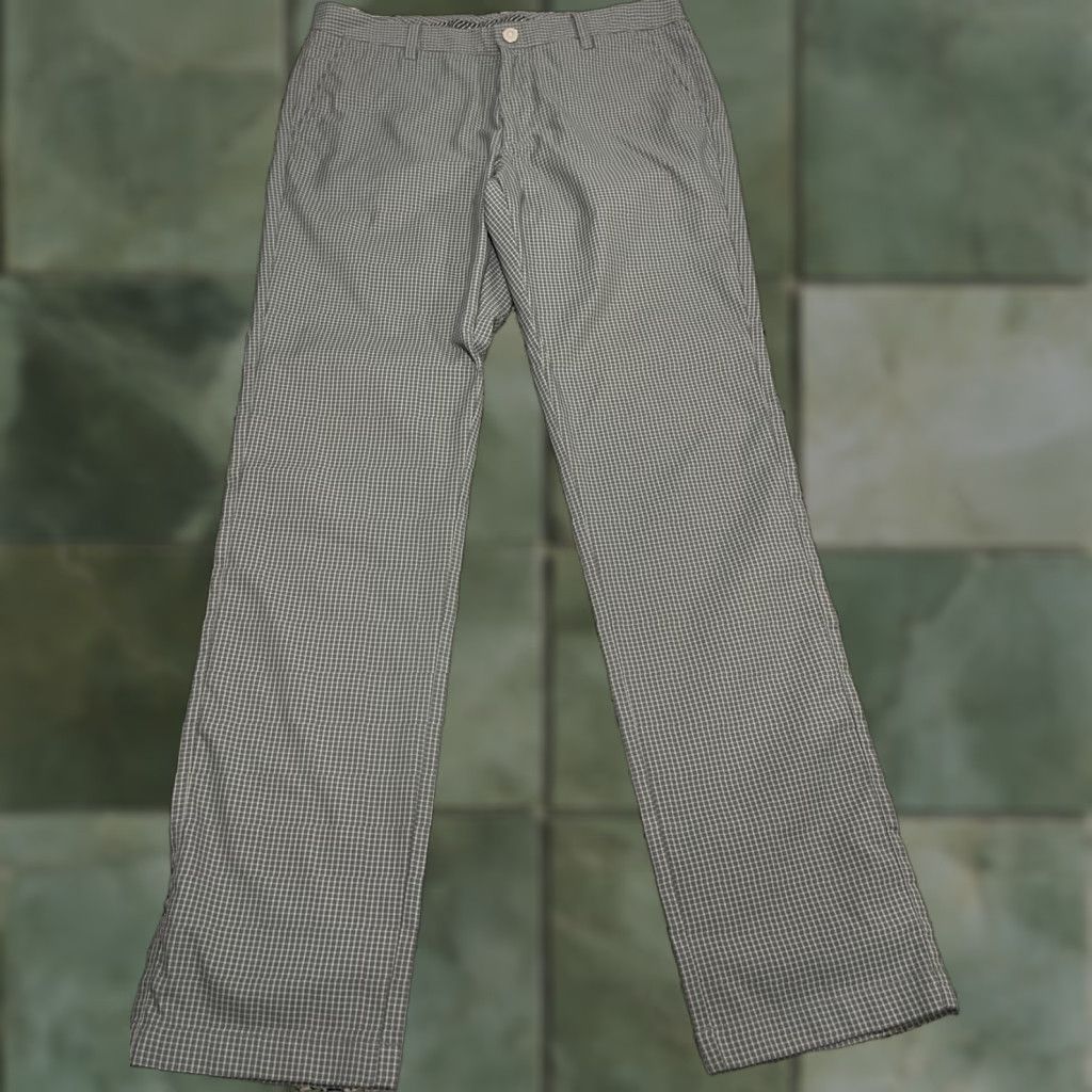 Bonobos Bonobos Golf Pants Mens 34x33.5 Green Plaid Flat Front Stretch Anti-slip Waist Size US 34 / EU 50 - 1 Thumbnail