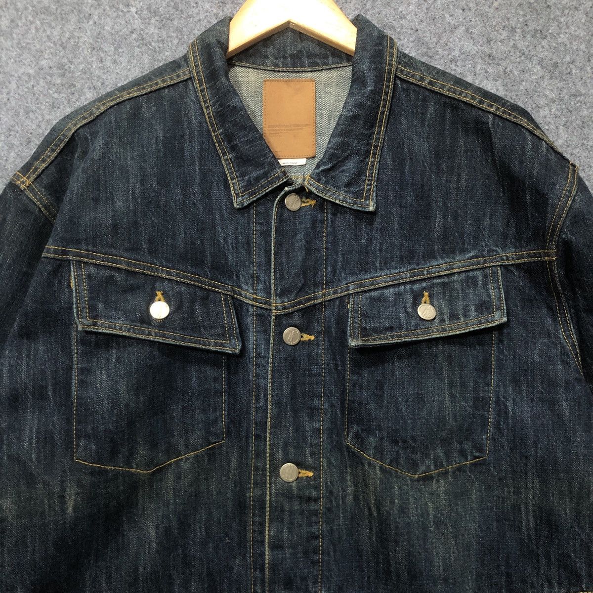 Japanese Brand EMPIRE Denim Jacket Size US XL / EU 56 / 4 - 2 Thumbnail