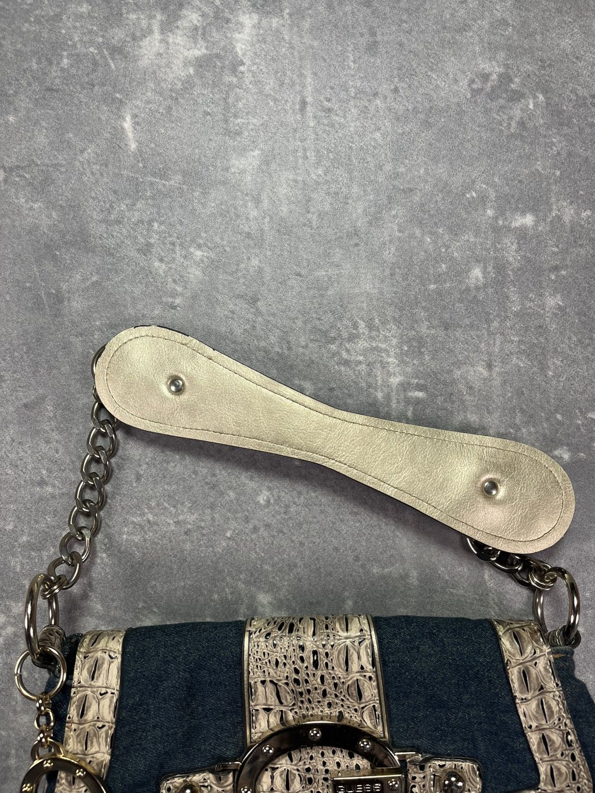 Guess 00s Guess Denim Buckle Y2K Bag Size ONE SIZE - 7 Thumbnail
