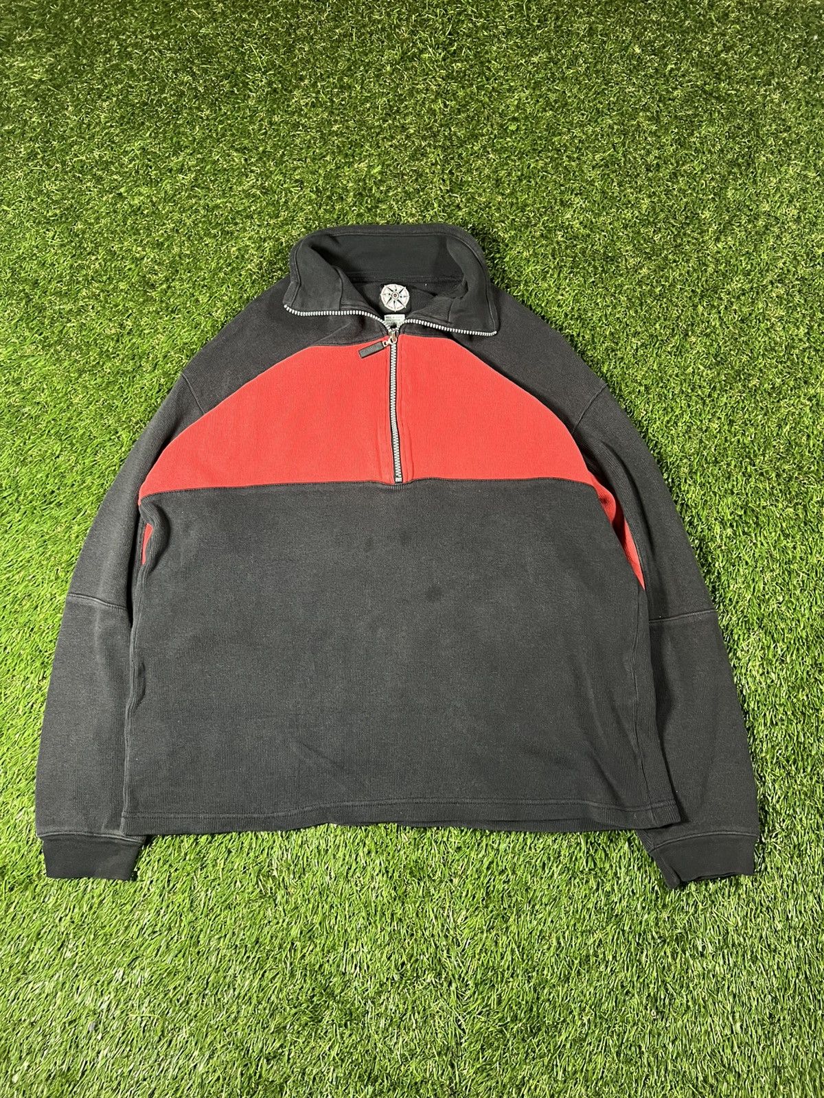 Marlboro Vintage 90s Two Toned Marlboro Thick Skater Quarter Zip Size US XL / EU 56 / 4 - 1 Thumbnail