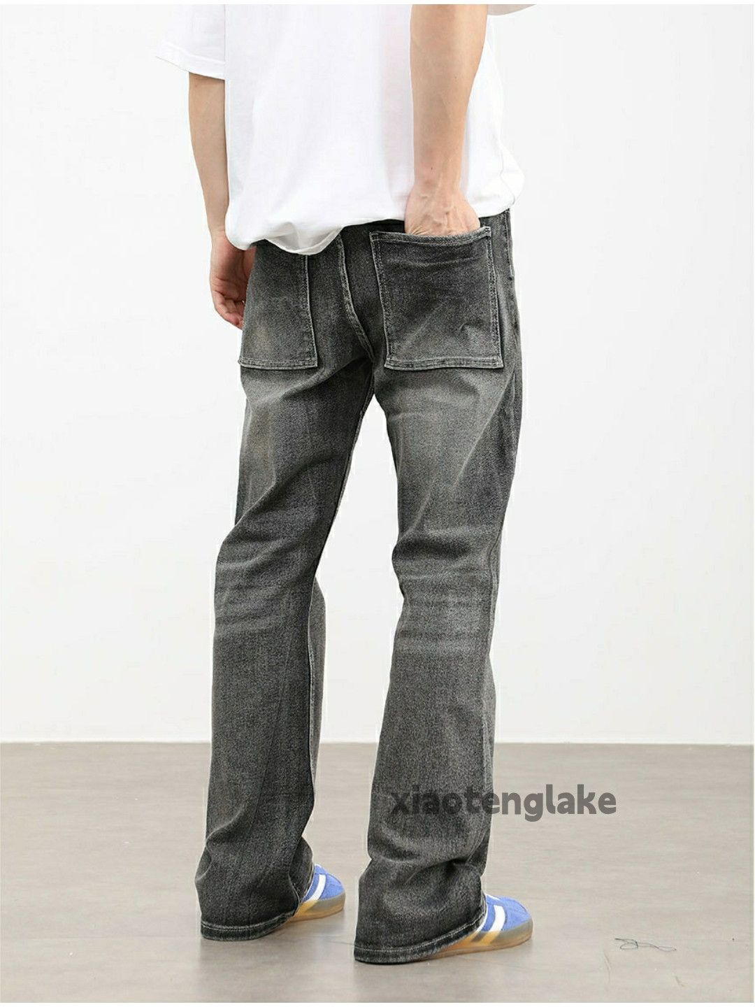 Jean × Vintage washed faded cleanfit yuppie bootcut grunge jeans Size US 30 / EU 46 - 2 Thumbnail