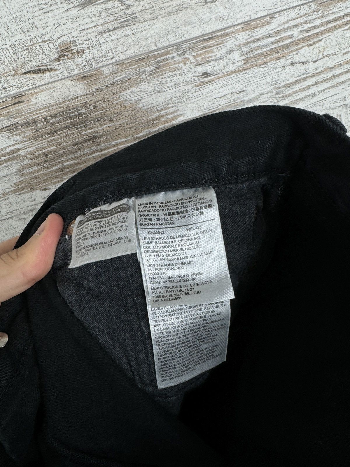 Levi's × Levi's Vintage Clothing × Vintage Mens Vintage Levi’s 501 denim jeans pants black size 36 rare Size US 36 / EU 52 - 8 Thumbnail
