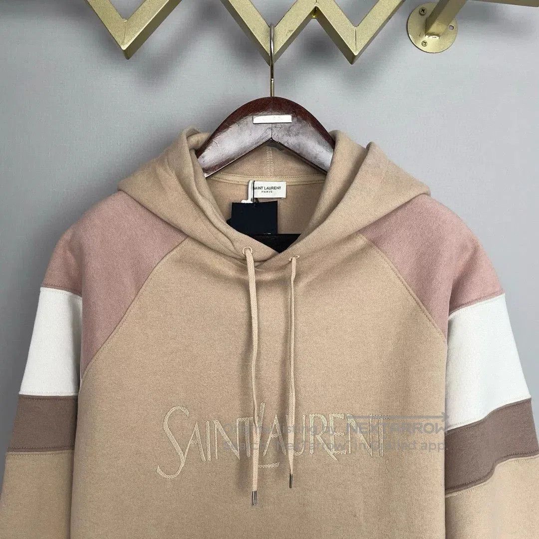 Saint Laurent Paris Saint Laurent Men's Beige Hoodie. Size US L / EU 52-54 / 3 - 4 Thumbnail