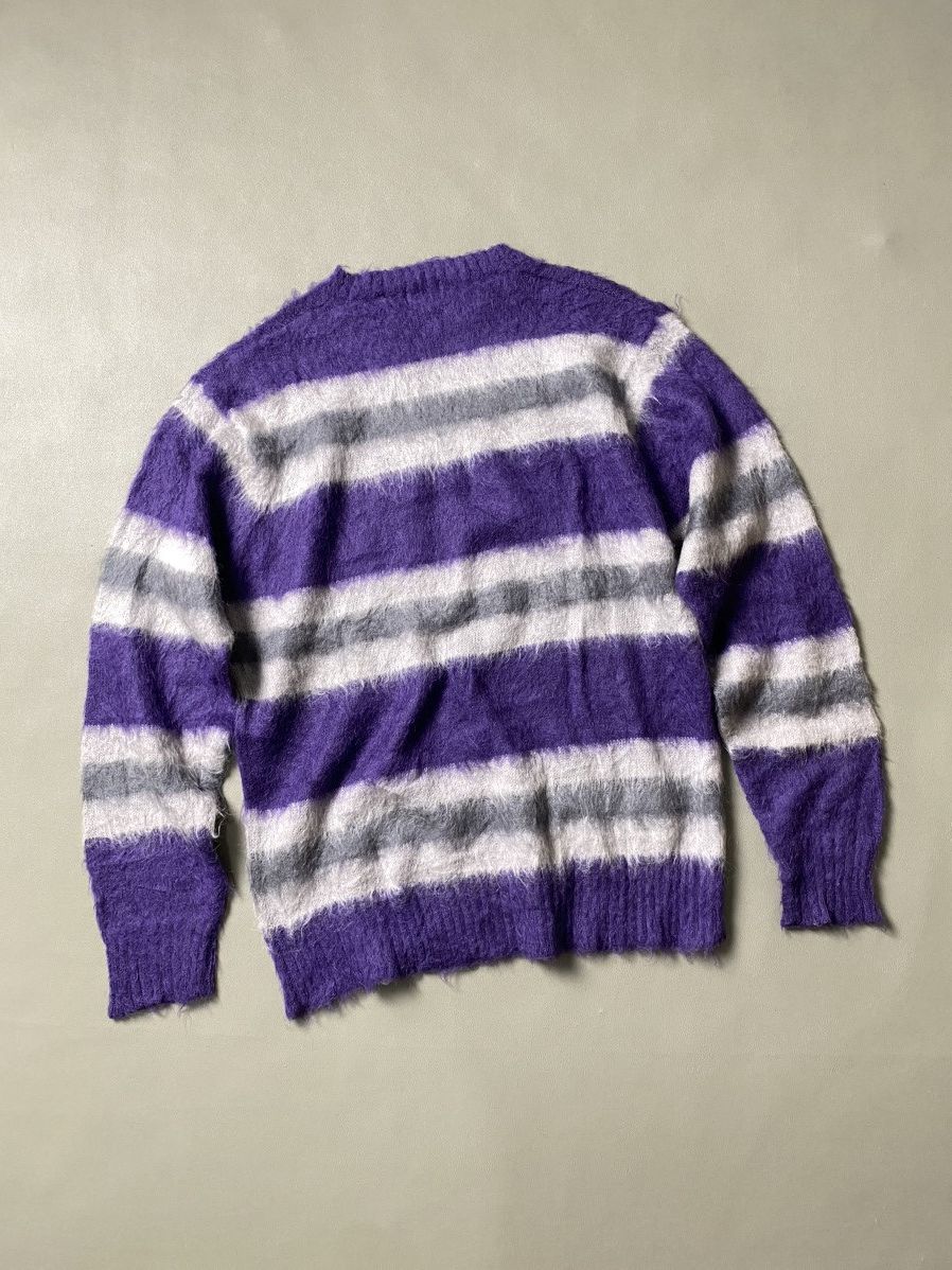 Hysteric Glamour × If Six Was Nine × Japanese Brand Ratrace Mohair Striped Knit Sweater Size US L / EU 52-54 / 3 - 2 Thumbnail