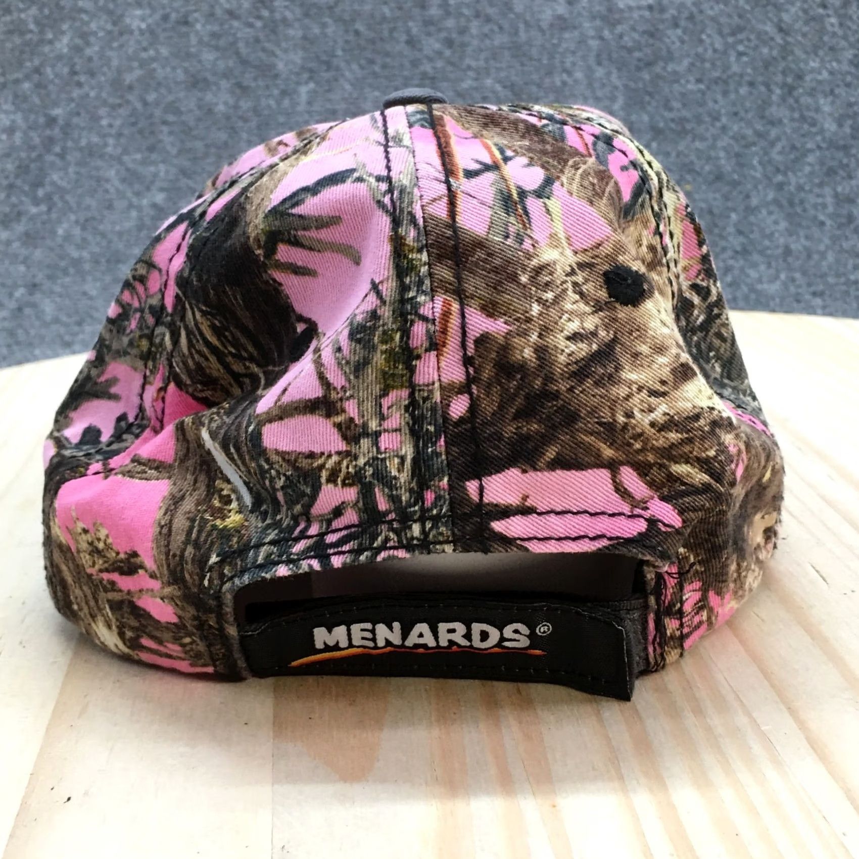 Pinko Menards Womens Baseball Cap Hat One Size Pink Camo Cotton Adjustable Embroidered Cap Size ONE SIZE - 6 Thumbnail