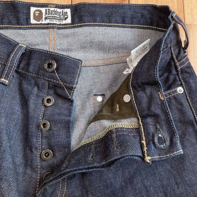 Bape BAPE Milo Embroidered Denim Shorts a bathing ape ★size S Size US 30 / EU 46 - 5 Thumbnail