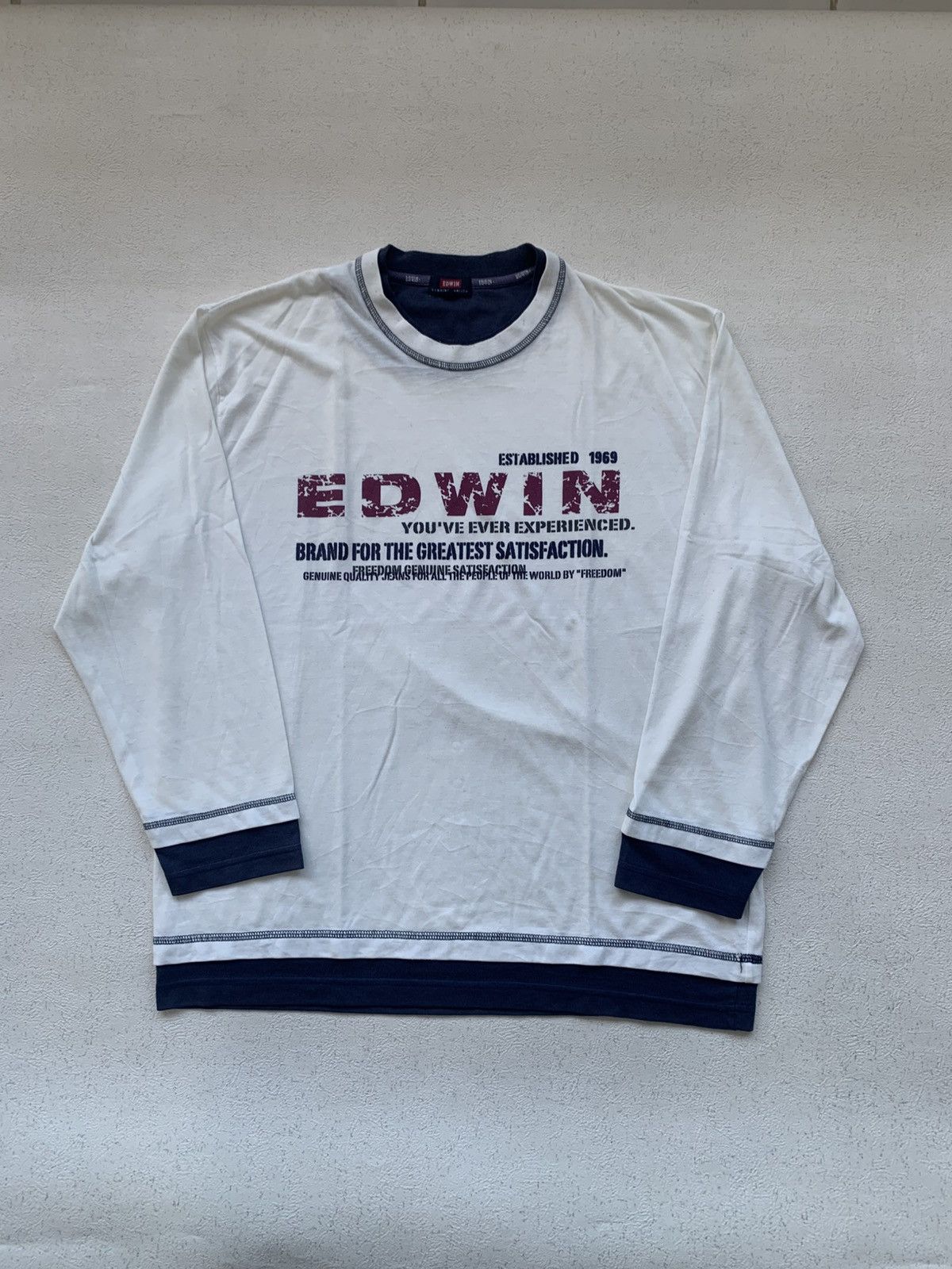Japanese Brand 2000s japanese archive edwin y2k longsleeve tee Size US L / EU 52-54 / 3 - 2 Thumbnail