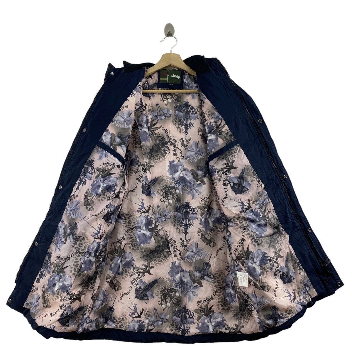 Jeep A.F.S JEEP Overprint Flower Hooded Puffer Coat Jacket Size US XXL / EU 58 / 5 - 6 Thumbnail