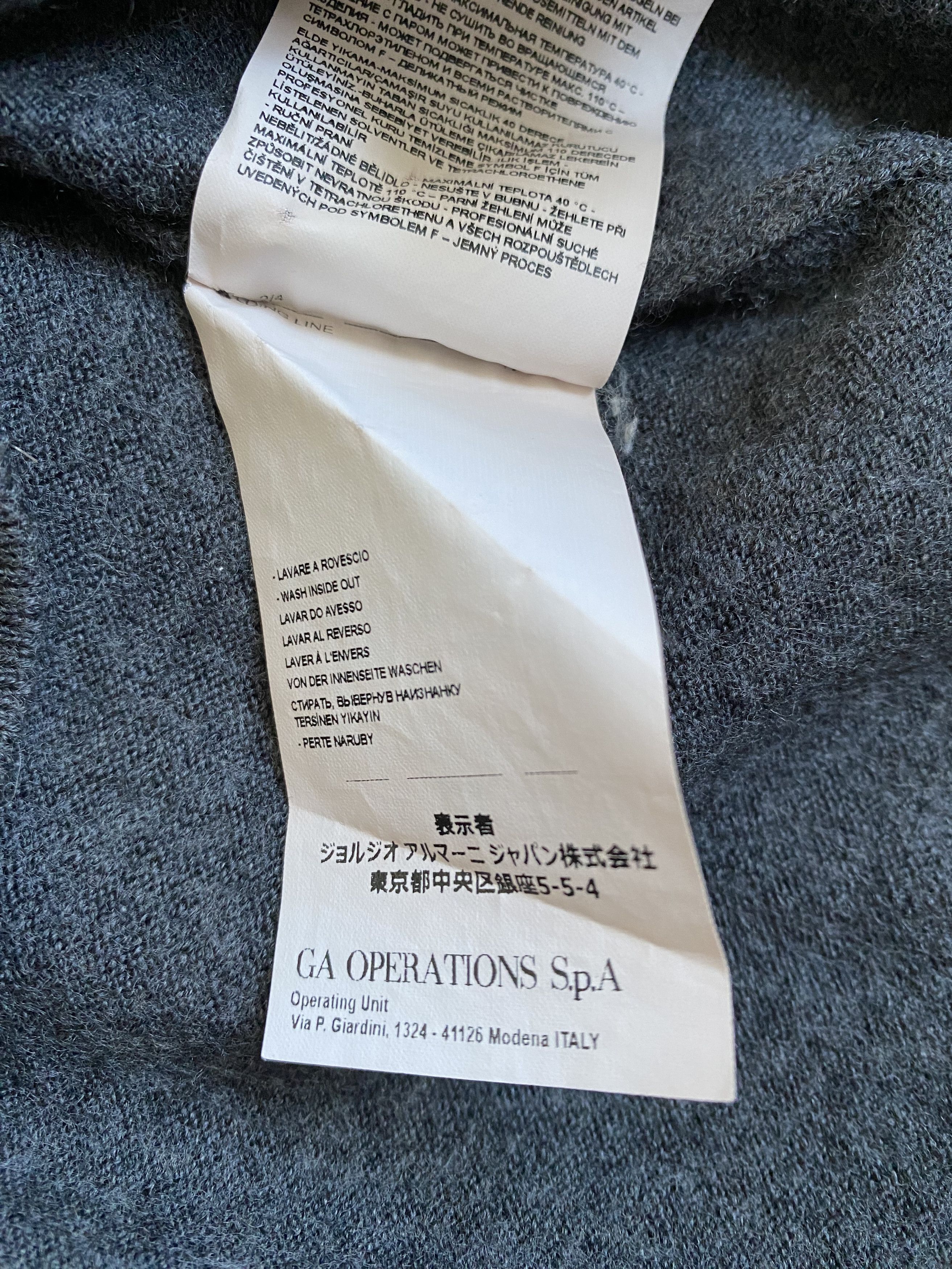 Emporio Armani Sweater 100% virgin Wool from Armani Size US S / EU 44-46 / 1 - 7 Thumbnail