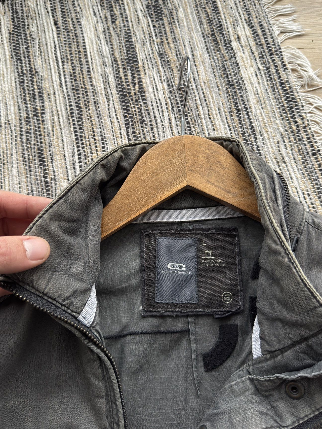 G-Star Vintage G Star Raw Military Gray Army Pocket Zip Jacket L Size US L / EU 52-54 / 3 - 12 Thumbnail