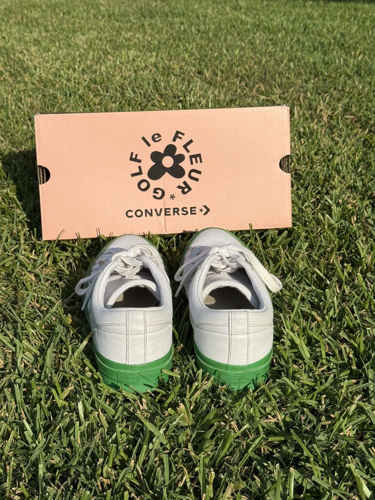 Golf le Fleur White and Green Golf Le Fleur One Star Converse Size US 12 / EU 45 - 5 Thumbnail