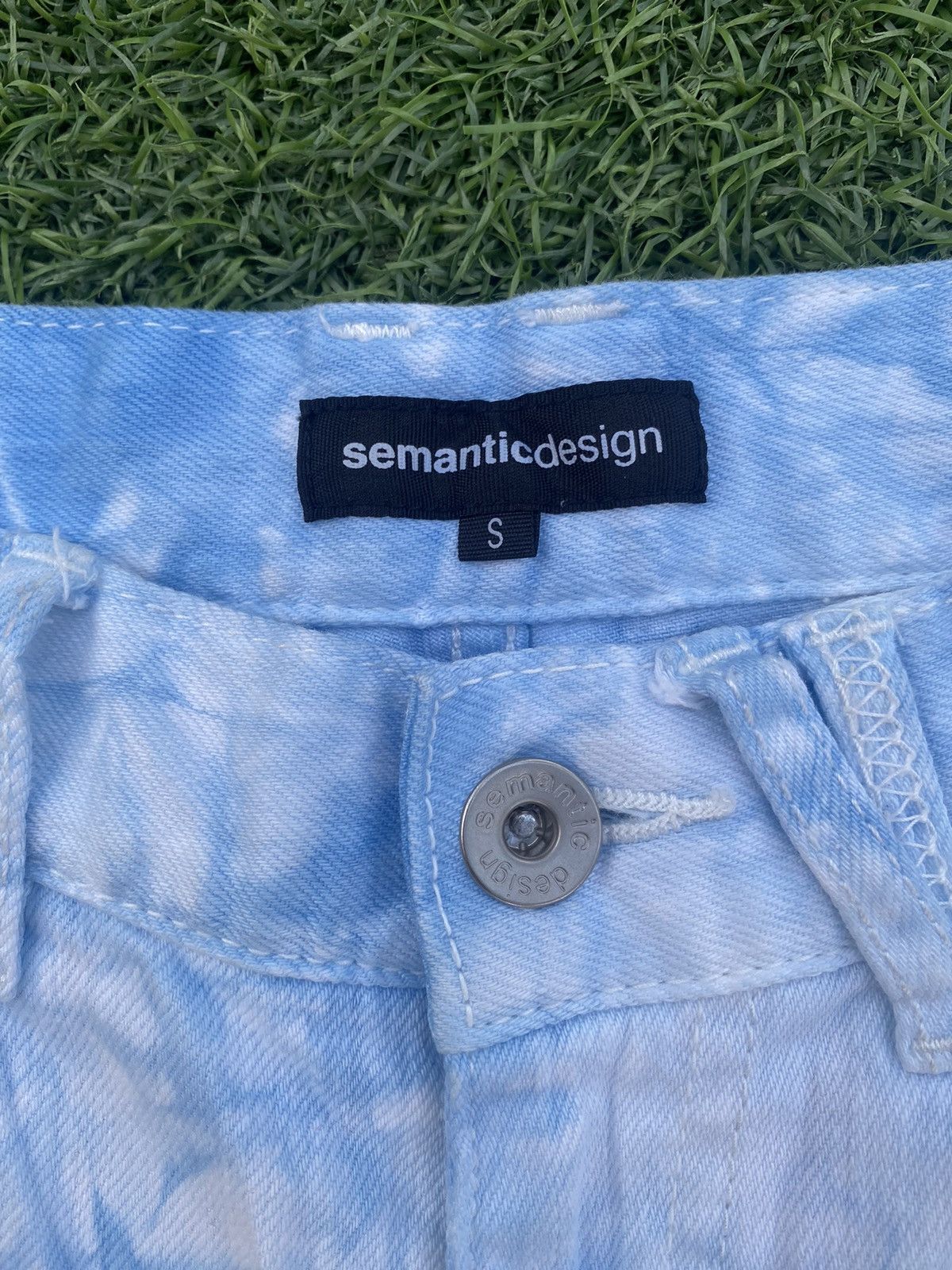 semanticdesign SEMANTIC DESIGN BLUE WHITE TIE DYE Size US 27 - 3 Thumbnail