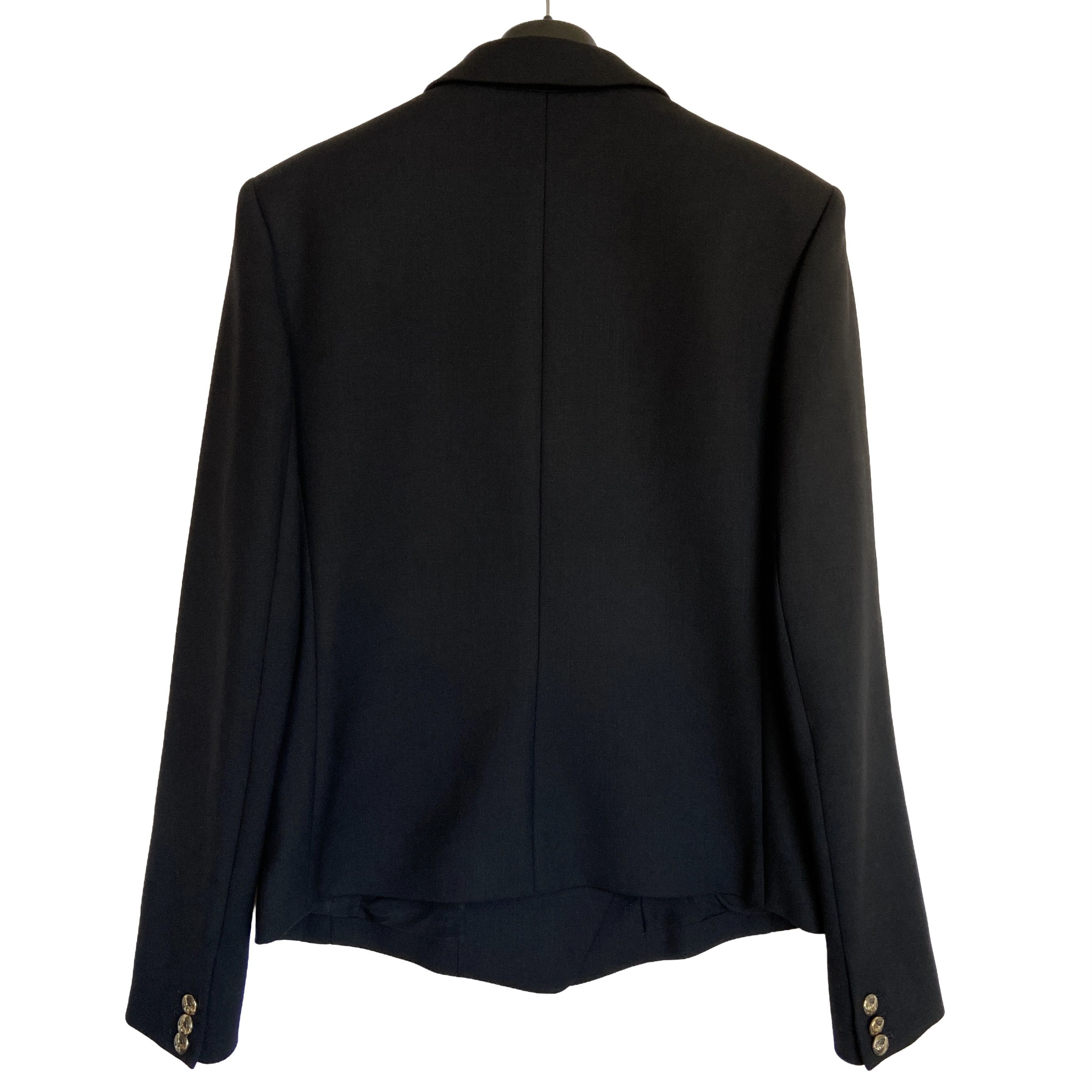 Balmain BALMAIN BLACK WOOL DOUBLE BREASTED BLAZER Size L / US 10 / IT 46 - 5 Thumbnail