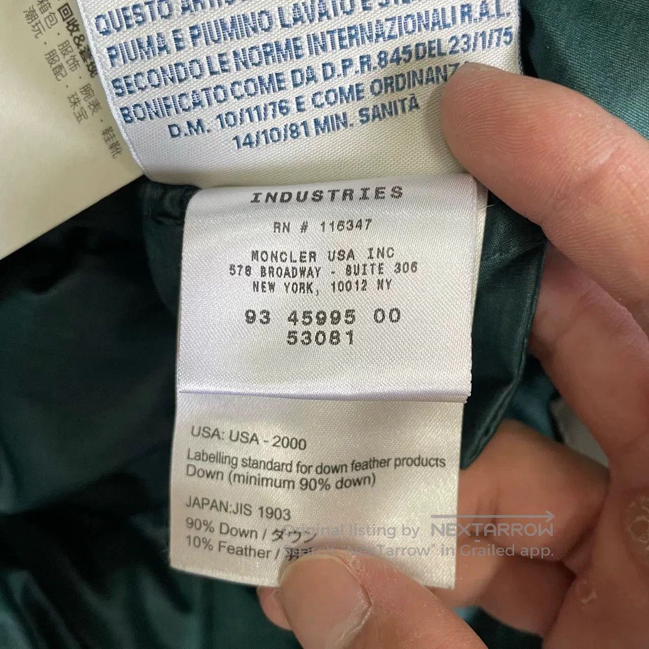 Moncler Moncler Green Down Jacket. Size S / US 4 / IT 40 - 3 Thumbnail