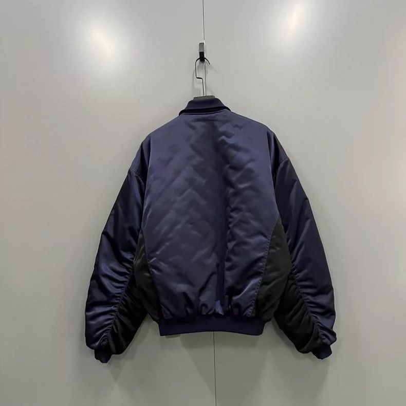 Balenciaga Balenciaga Embroidered Logo Jacket in Navy-2507 Size US L / EU 52-54 / 3 - 2 Thumbnail