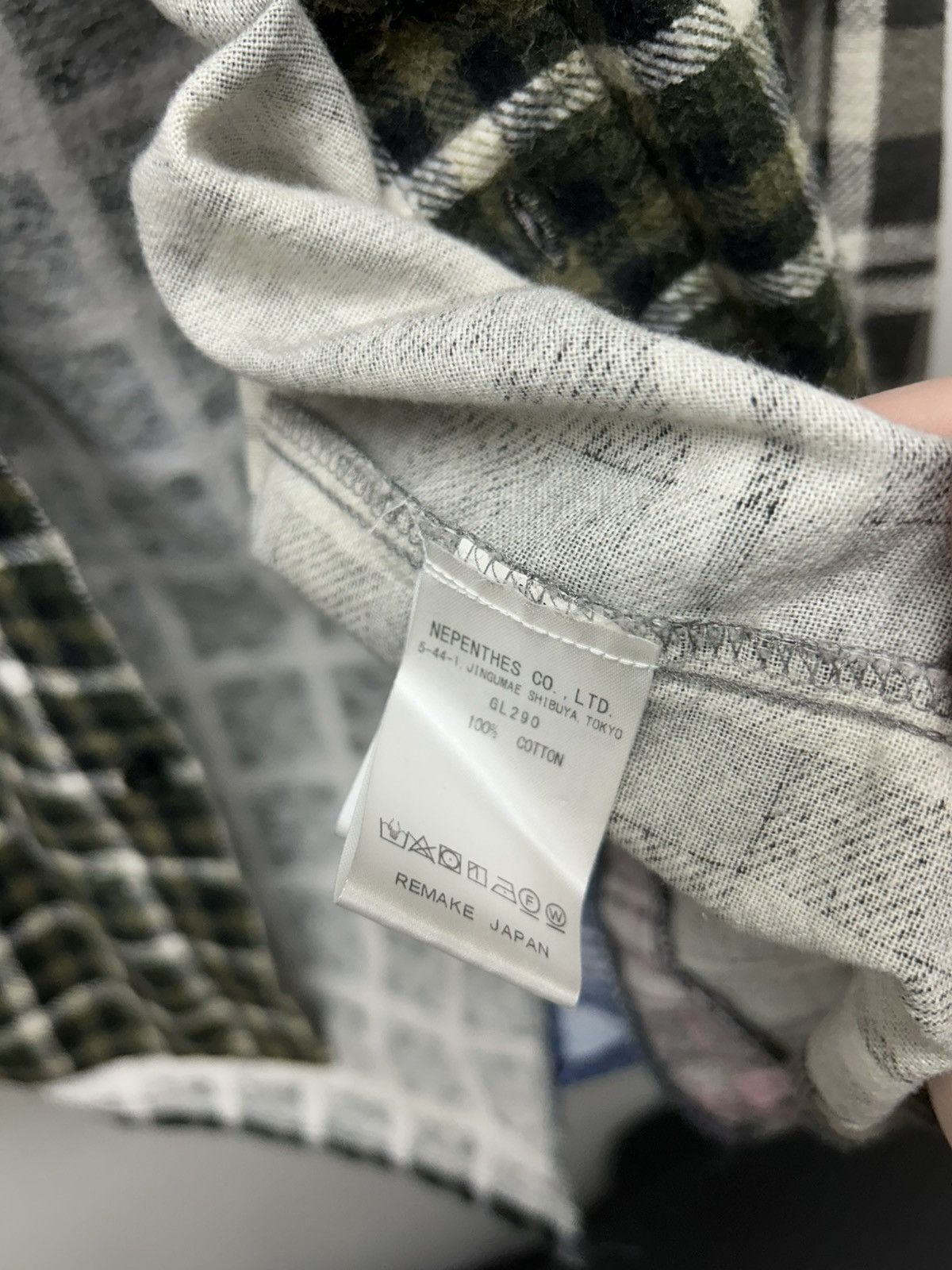 Needles Needles Rebuild 7 Cut Flannel w Burberry Style Plaid Size US L / EU 52-54 / 3 - 10 Thumbnail