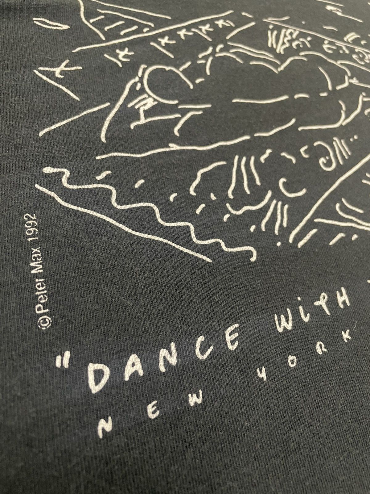 POP MAGAZINE × Vintage Vintage 90s PETER MAX Dance With The Dancers 5 T-shirt Size US M / EU 48-50 / 2 - 4 Thumbnail