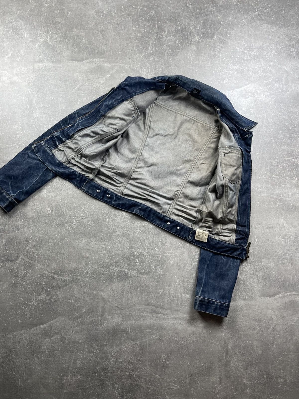 Diesel Women’s Vintage Y2K Denim Jacket M Distressed Cropped