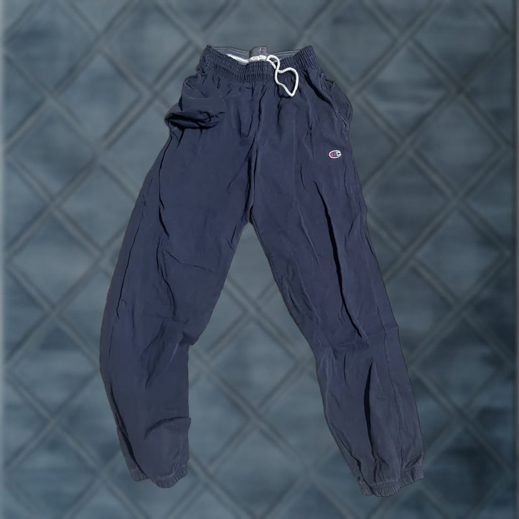 Champion Champion Sweatpants Men's S Authentic Logo Pocket Navy Blue Cotton Soli Size US 29 - 1 Thumbnail