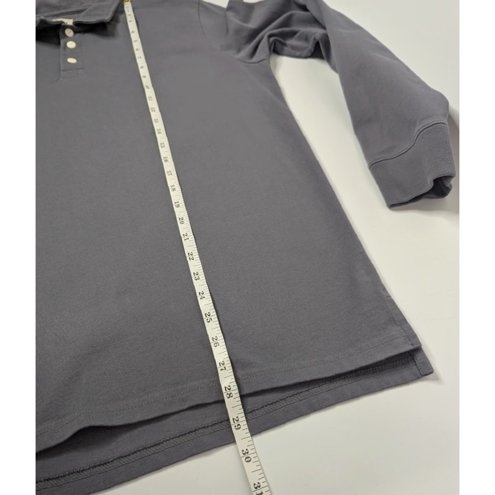 Flint And Tinder Flint and Tinder Polo Shirt Long Sleeve Gray Cotton Size L Mens Regular Collared Spreadful Polo Shirt Gray Lightweight Heavyweight Fall Winter Size US L / EU 52-54 / 3 - 4 Thumbnail