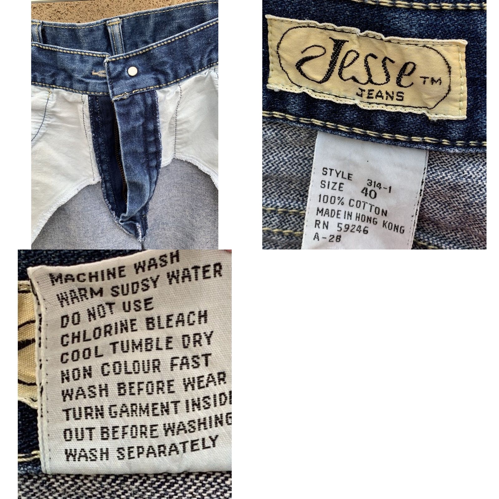 Vintage VINTAGE Jesse Jeans Mens Size 40 Waist 36 in Blue 100% Cotton Jeans with Pockets See Pics Mens Regular 29.5 Inseam Size US 40 / EU 56 - 10 Thumbnail