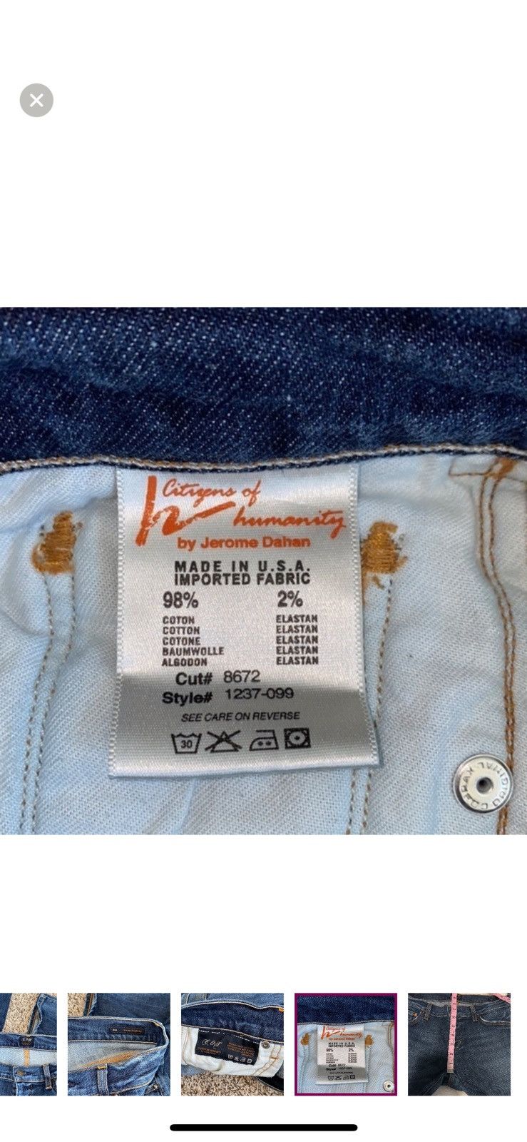 Citizens Of Humanity Citizens of humanity Ava low rise straight jeans size 27 Size 27" / US 4 / IT 40 - 9 Thumbnail