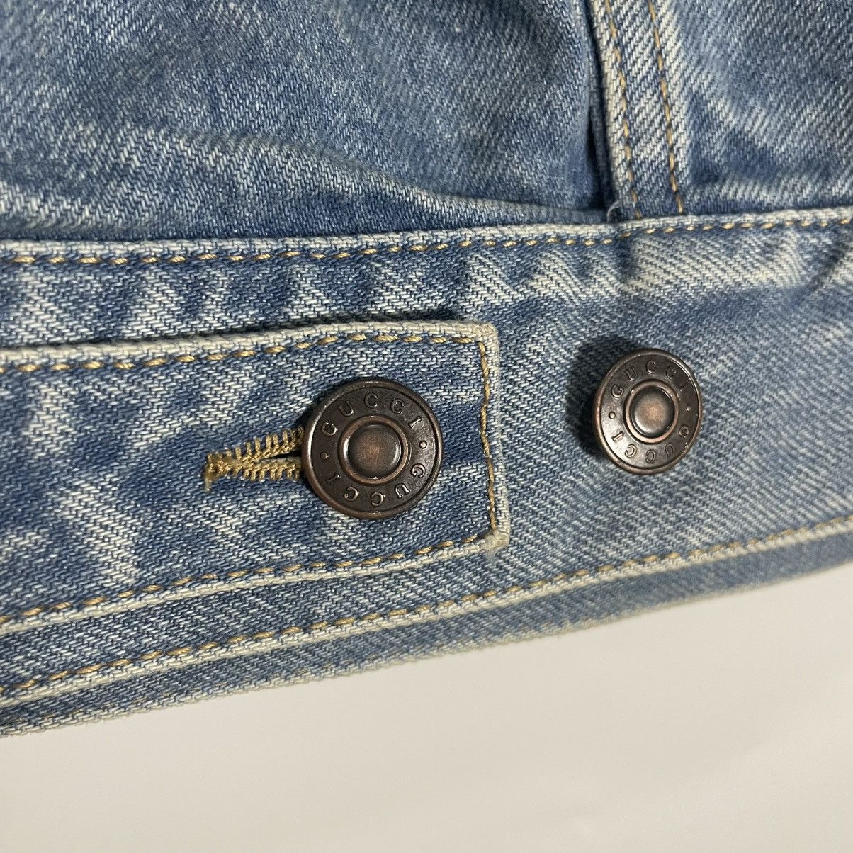 Gucci Gucci S/S20 Blue Denim Naval Theme Vest Size US S / EU 44-46 / 1 - 4 Thumbnail