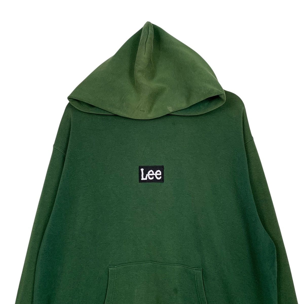 Lee Lee Small Logo Pullover Green Hoodie Size US L / EU 52-54 / 3 - 2 Thumbnail