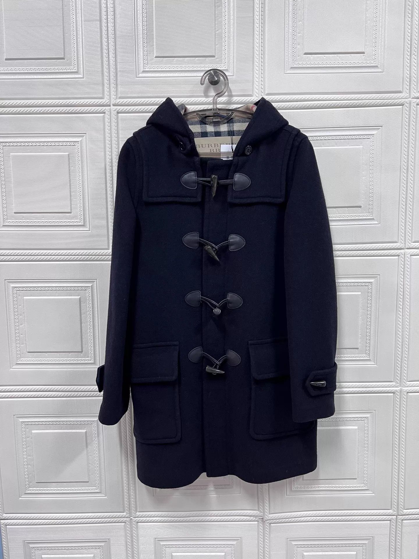 Burberry Burberry D-ring Hooded Wool Coat 38 99 New D62405 Size S / US 4 / IT 40 - 1 Thumbnail