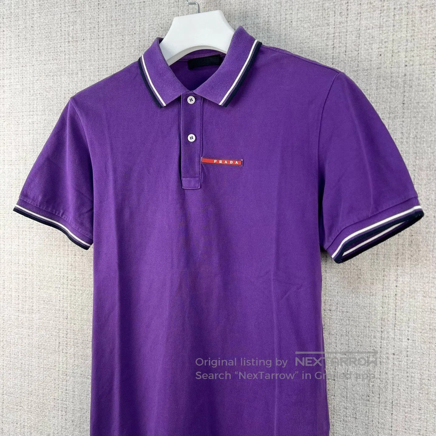 Prada PRADA Logo Short-Sleeve Polo Shirt. Size US L / EU 52-54 / 3 - 2 Thumbnail